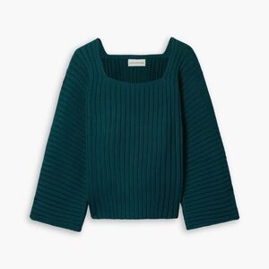 NWT Mara Hoffman Jocelyn Sweater XXS Teal
